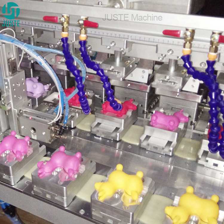 Real Pad Printing Machine 10 Color Conveyor Ink Tray Pad Printer with Fixtures