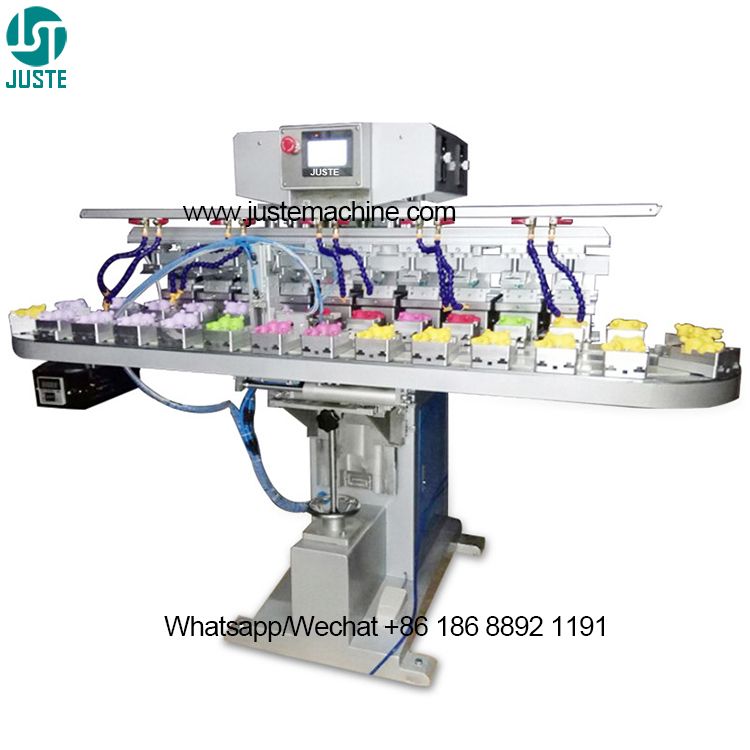 Lighters 10 Color Pad Printers Conveyor Ink Tray Pad Printing Machine