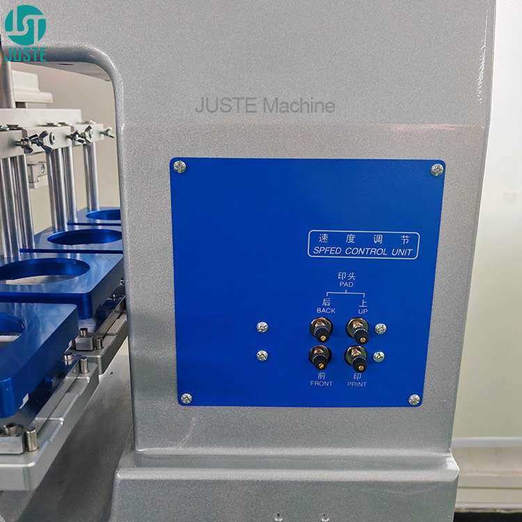 7 Inches Pad Printing Machine 4 Color Ink Cup Servo Shuttle Pad Printer with Air Pressure Control Buttons