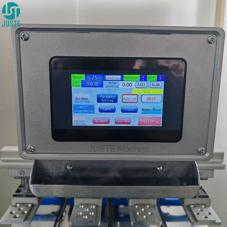 Spd Pad Printing Machine 4 Color Ink Cup Servo Shuttle Pad Printer with Control Panel