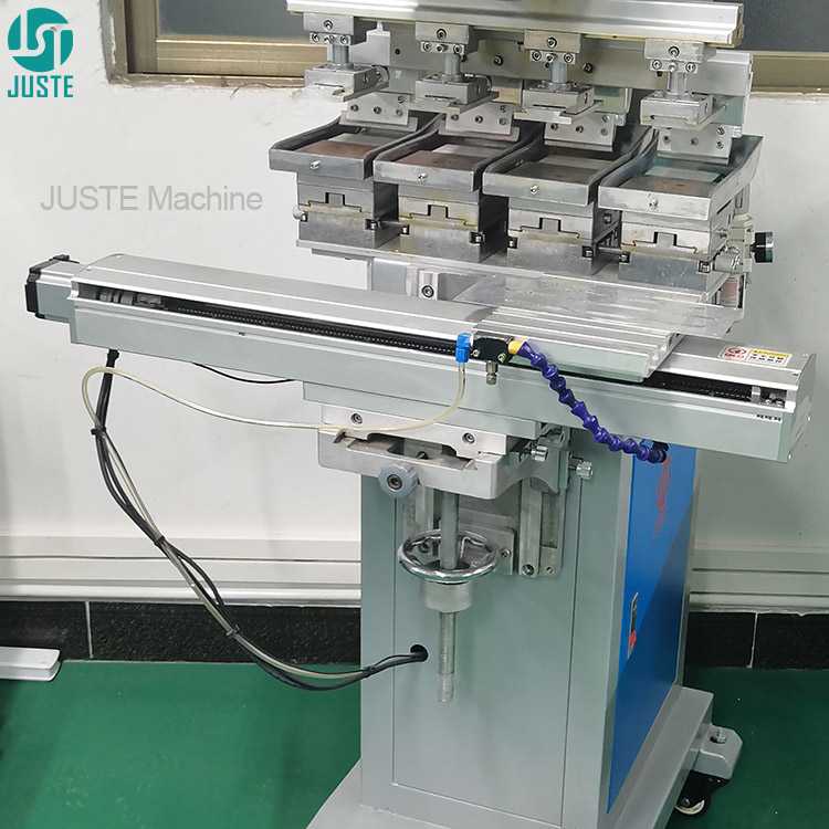 Led Bulb Pad Printing Machine 4 Color Ink Tray Pad Printer with Servo Shuttle