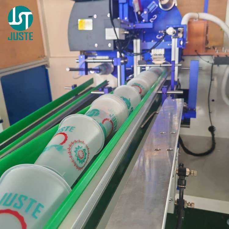 Automatic cup screen printing machine loading magazine with sensor