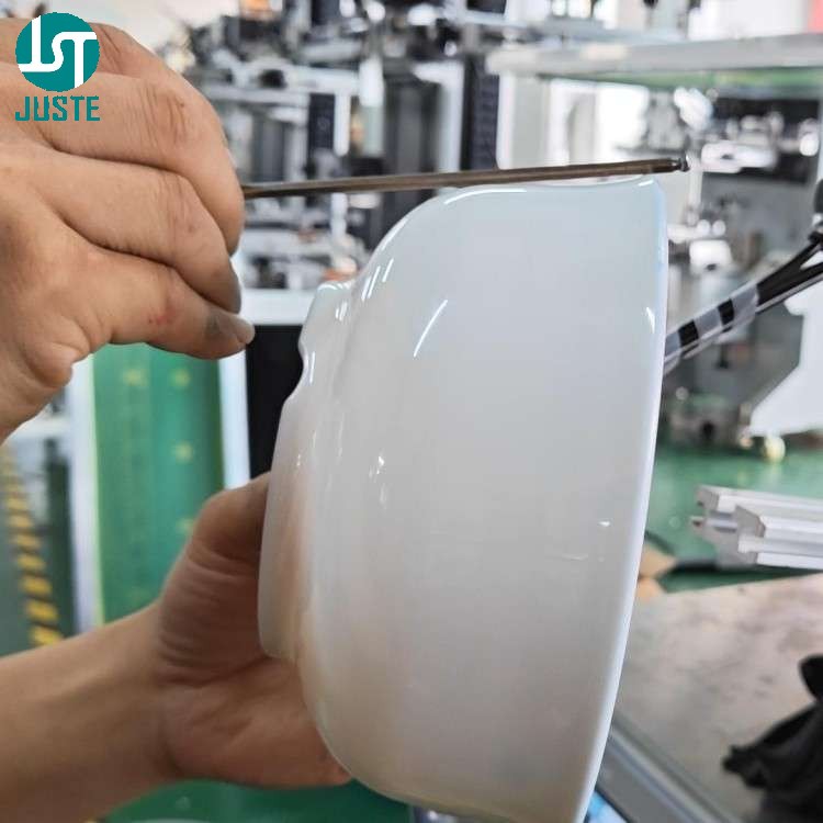 Blank soup bowl before screen printing