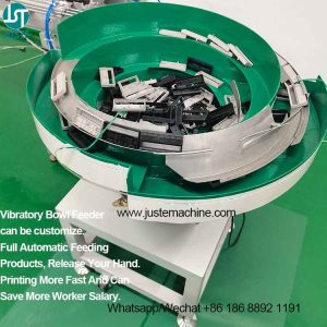 Cap Pad Printer Full Auto Pad Printing Machine with Vibrating Feeder