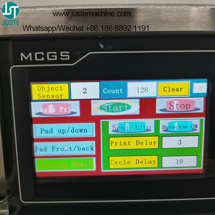 Plastic Pad Printer Full Automatic Pad Printing Machine with Control Panel