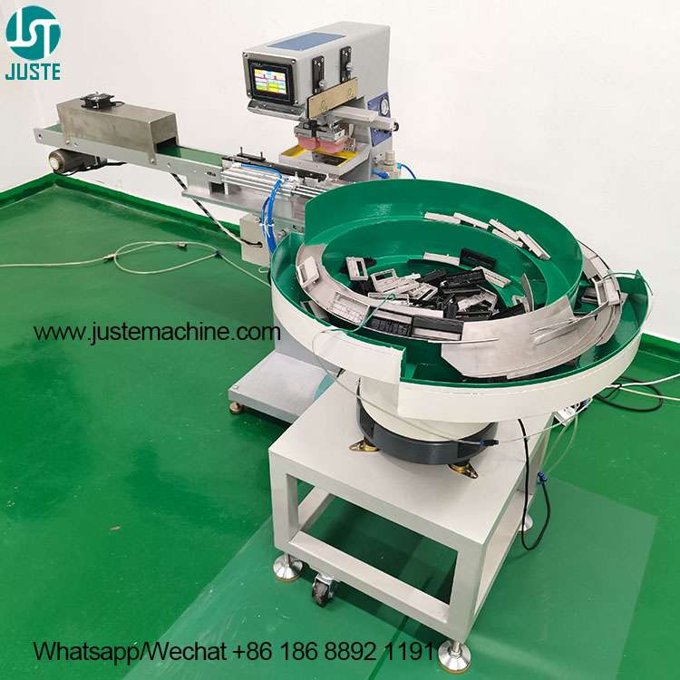 Fast Pad Printer Full Automatic Pad Printing Machine with Vibrating Feeder