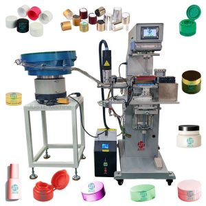 Impresora de almohadillas cosméticas Máquina de tampografía de tapas totalmente automática
