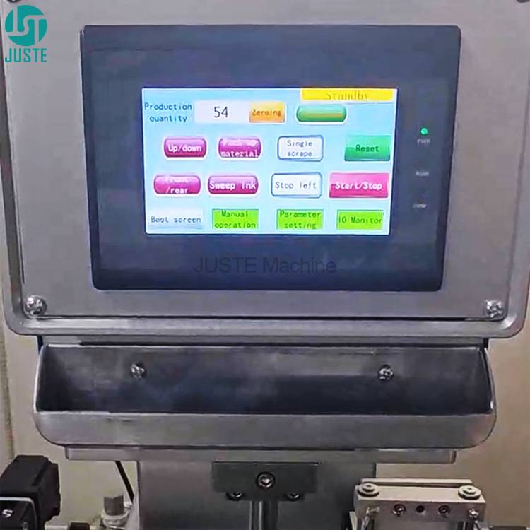Independent Pad Printer Fully Automatic Cap Pad Printing Machine with Control Panel
