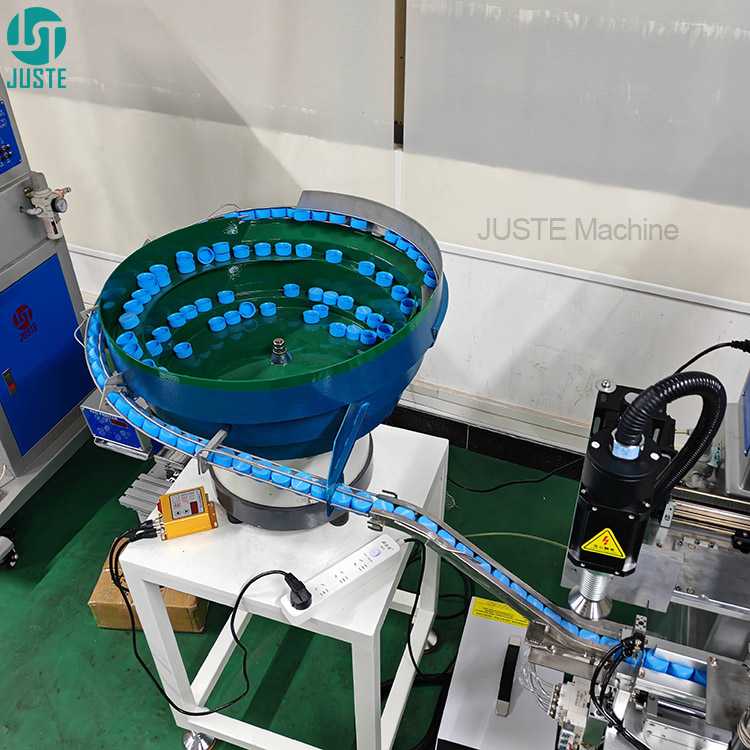 Roll Pad Printer Fully Automatic Cap Pad Printing Machine with Vibrating Feeder