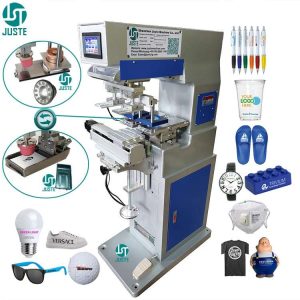 Impresora tampográfica eléctrica de dos colores con depósito de tinta, máquina de tampografía Hongyi