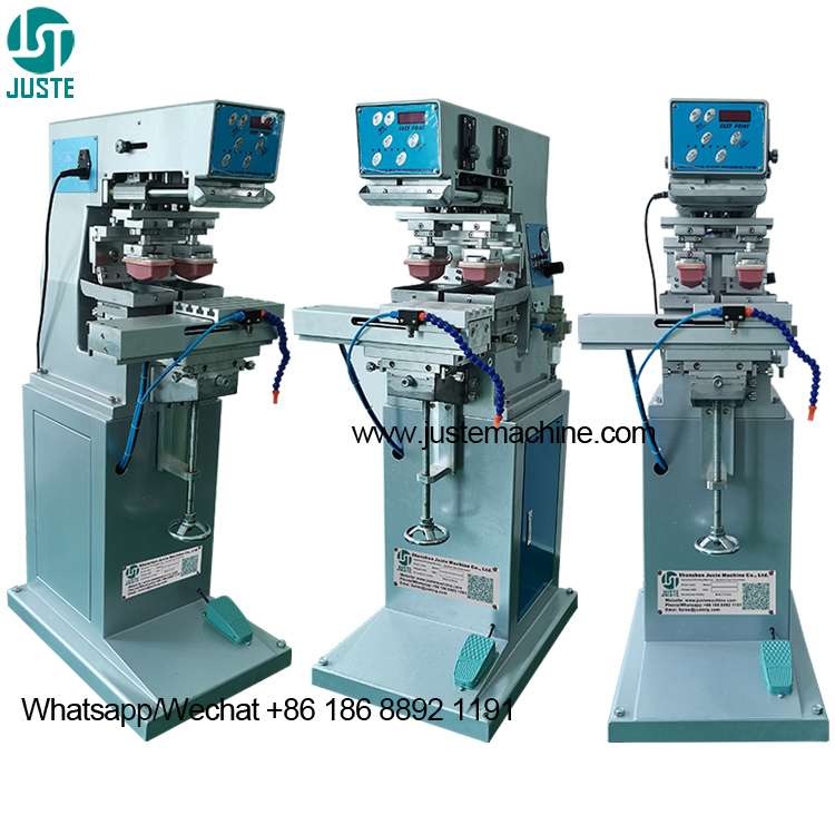 pneumatic pad printing machine Semi Auto 2 Color Ink Tray Pad Printer
