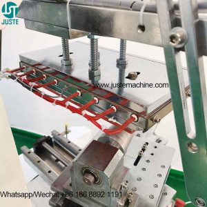 Máquina de transferencia de calor semiautomática con servomotor y placa calefactora.