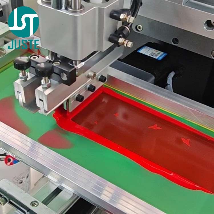 UV ink preparation process for JST-R400-CSM Plastic Cups screen printing showing ink mixing and viscosity adjustment