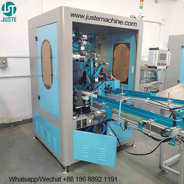 Multi-Color Fully Automatic Screen Printer Left Side Multi-Color Fully Automatic Screen Printer Left Side