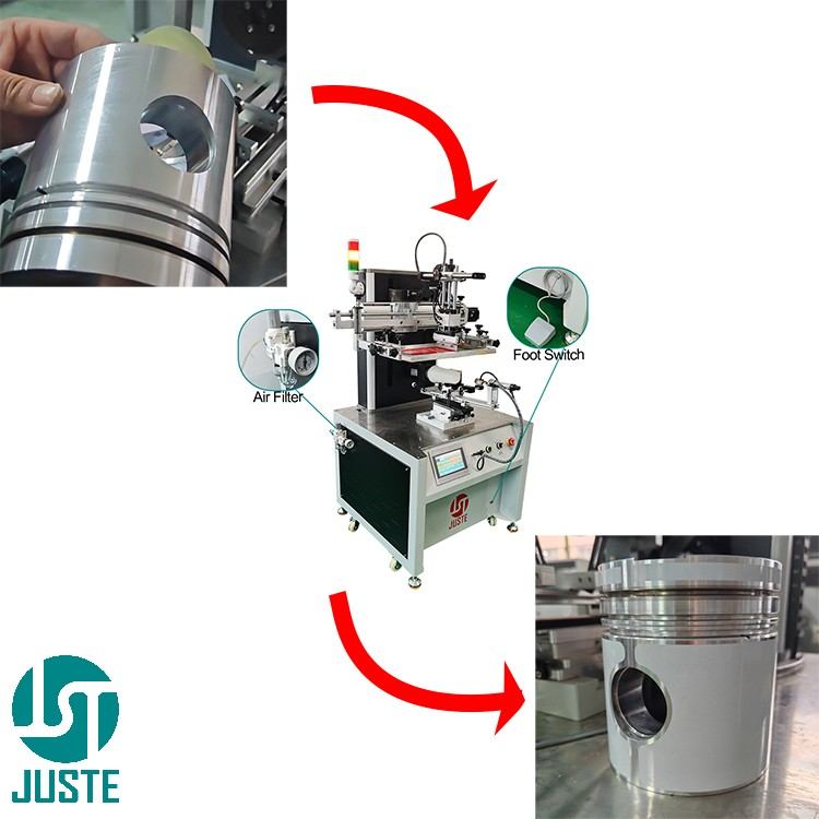 Cylindrical Screen Printing Machine for Metal Parts: Live Demo